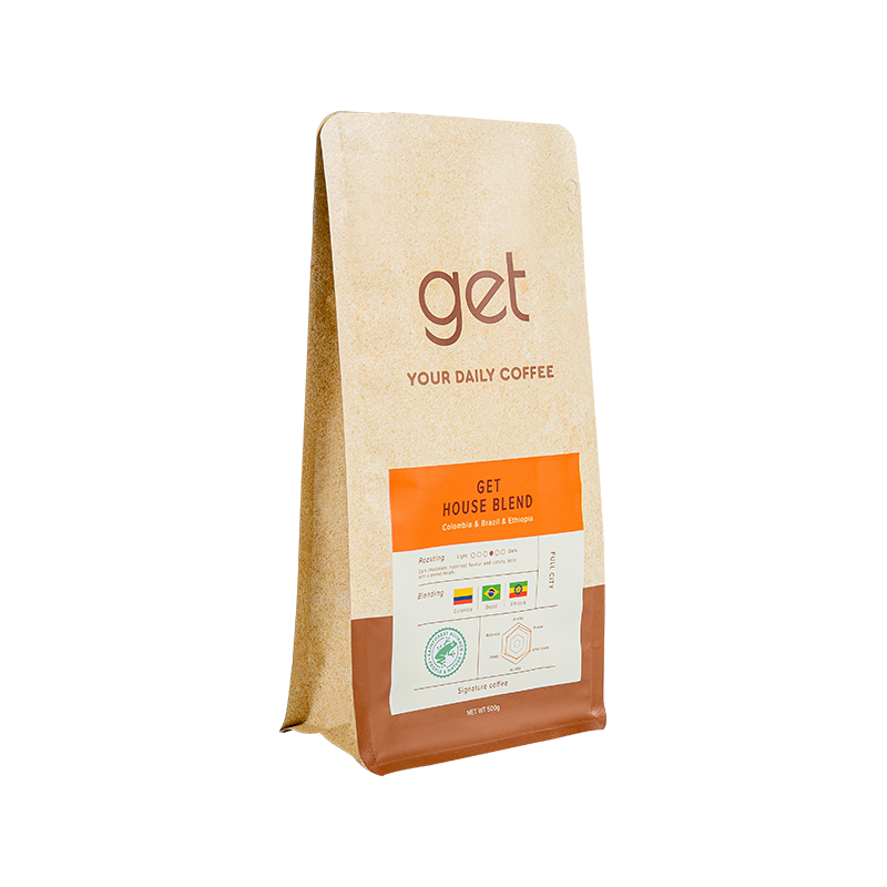 Saco de embalagem de grãos de café 250g, 500g, 1 kg Saco de embalagem de grãos de café 250g, 500g, 1 kg